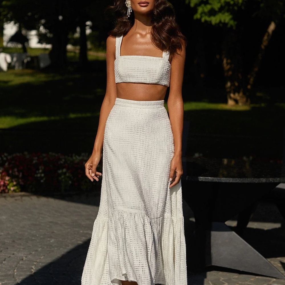 Bridal Orelia Skirt and Crop Set